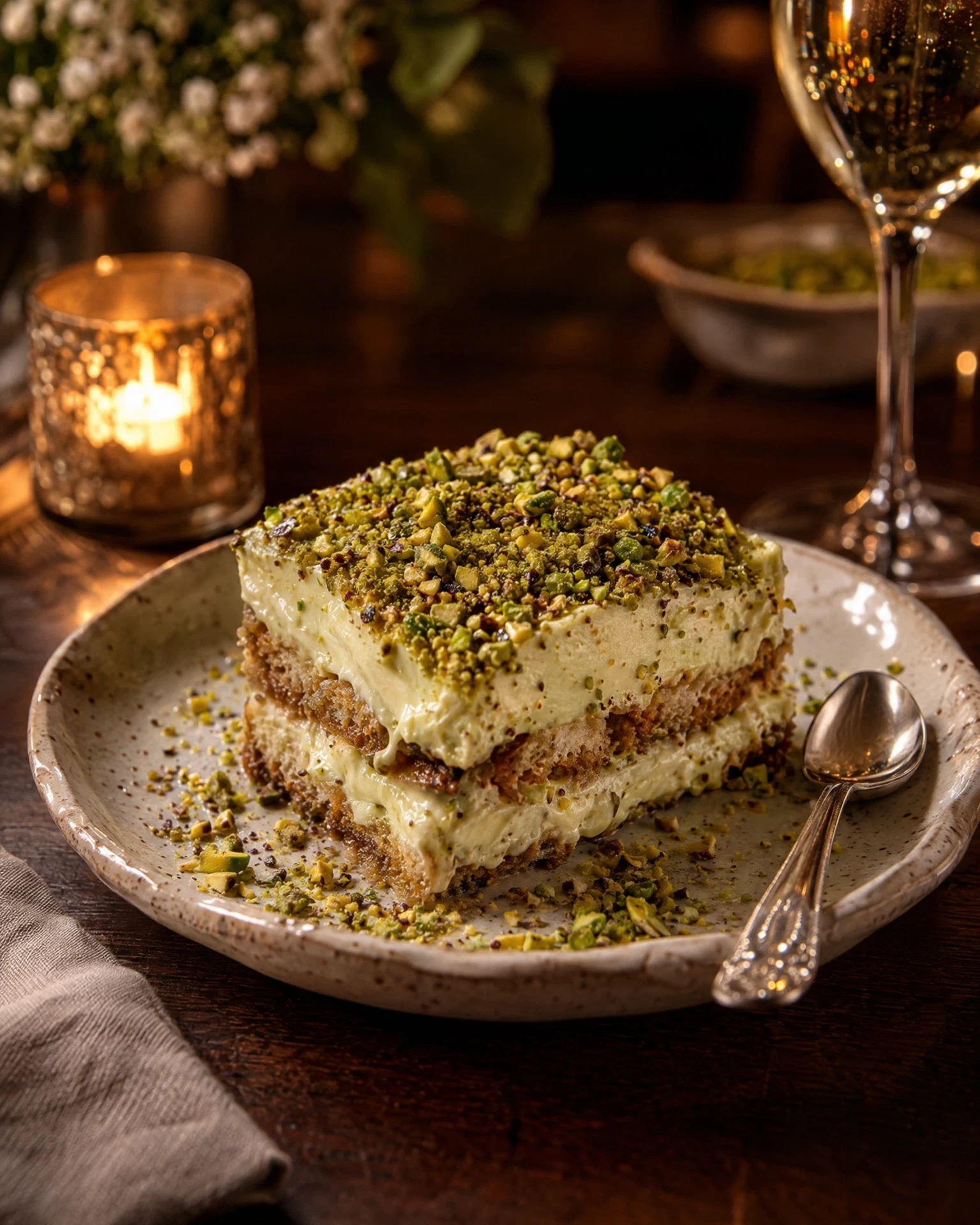 Pistachio Tiramisu