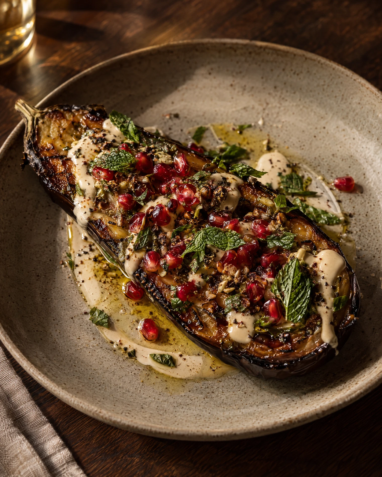 Fire-Roasted Aubergine