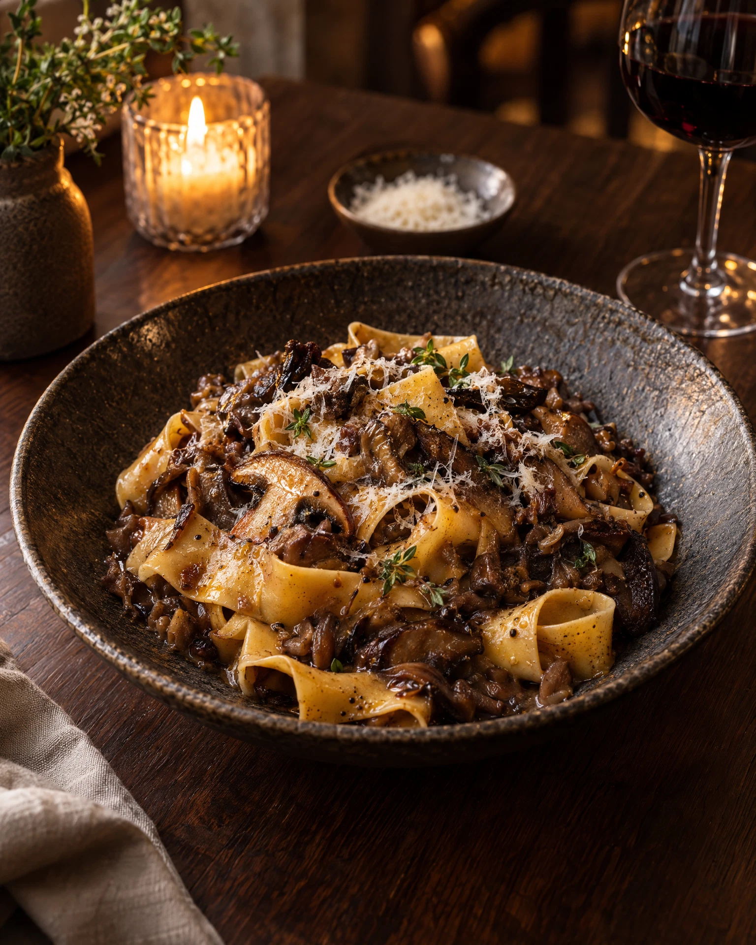 Wild Mushroom Pappardelle